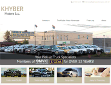 Tablet Screenshot of khybermotors.com